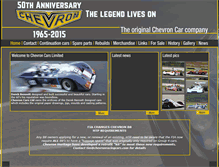 Tablet Screenshot of chevronracingcars.com